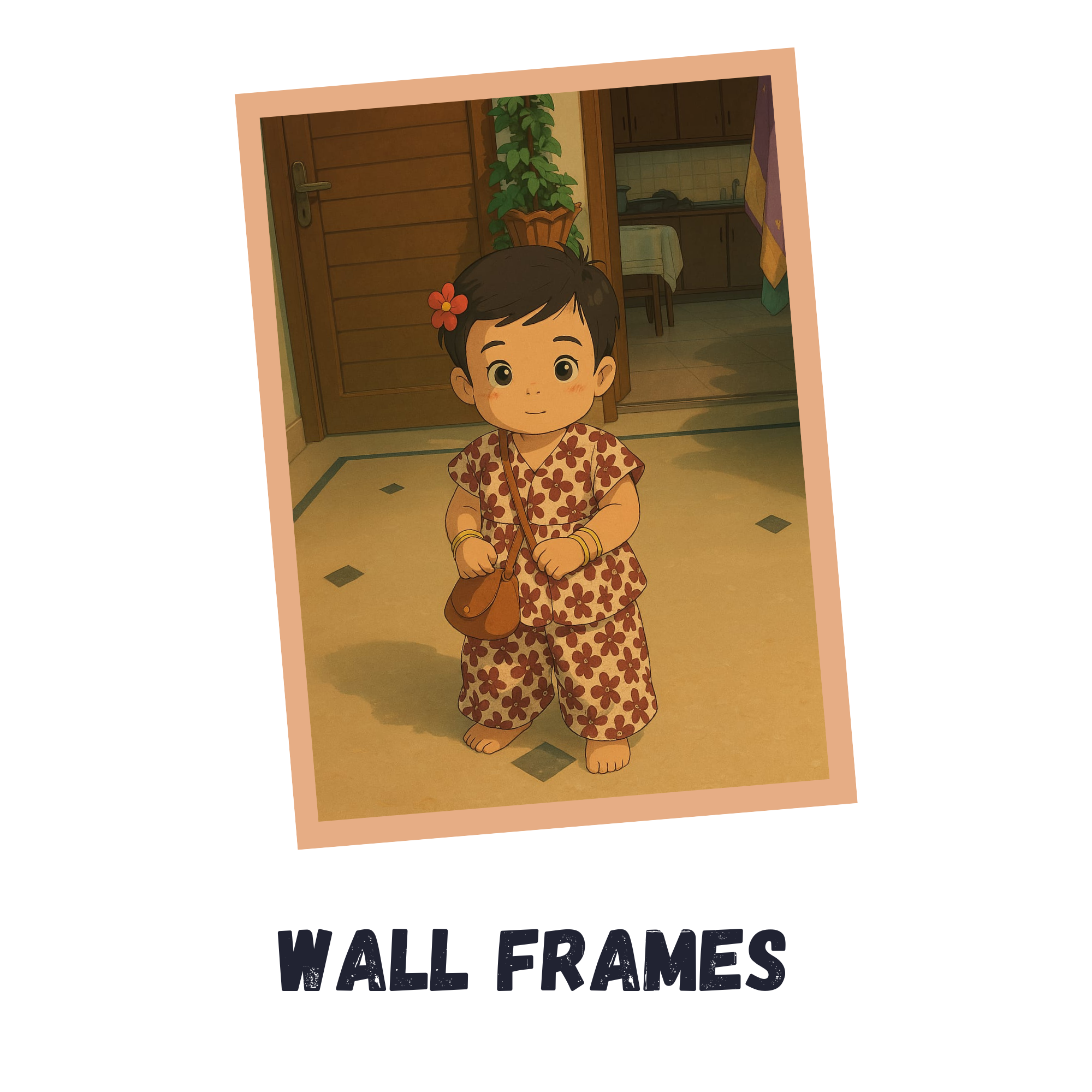Customized Ghibli Art Photo Frame/Personalized Framed Gift