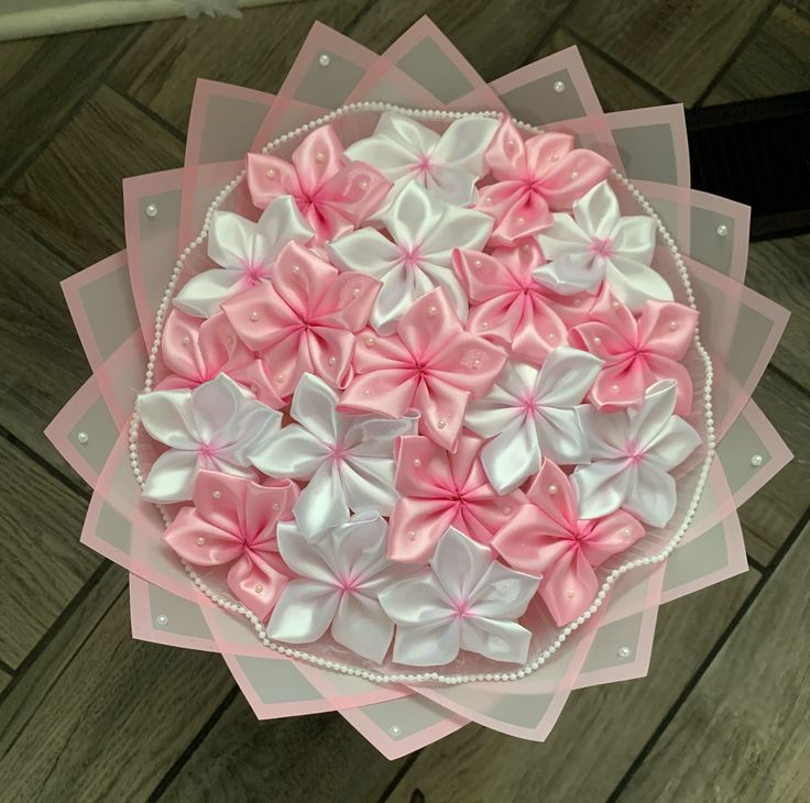 Daisy Ribbon Flower Bouquet - Siyyah