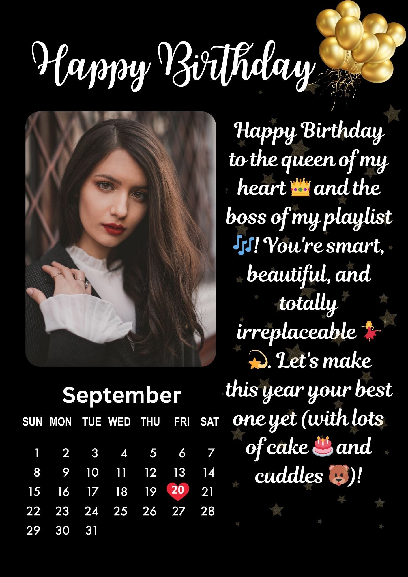 Customized birthday frame