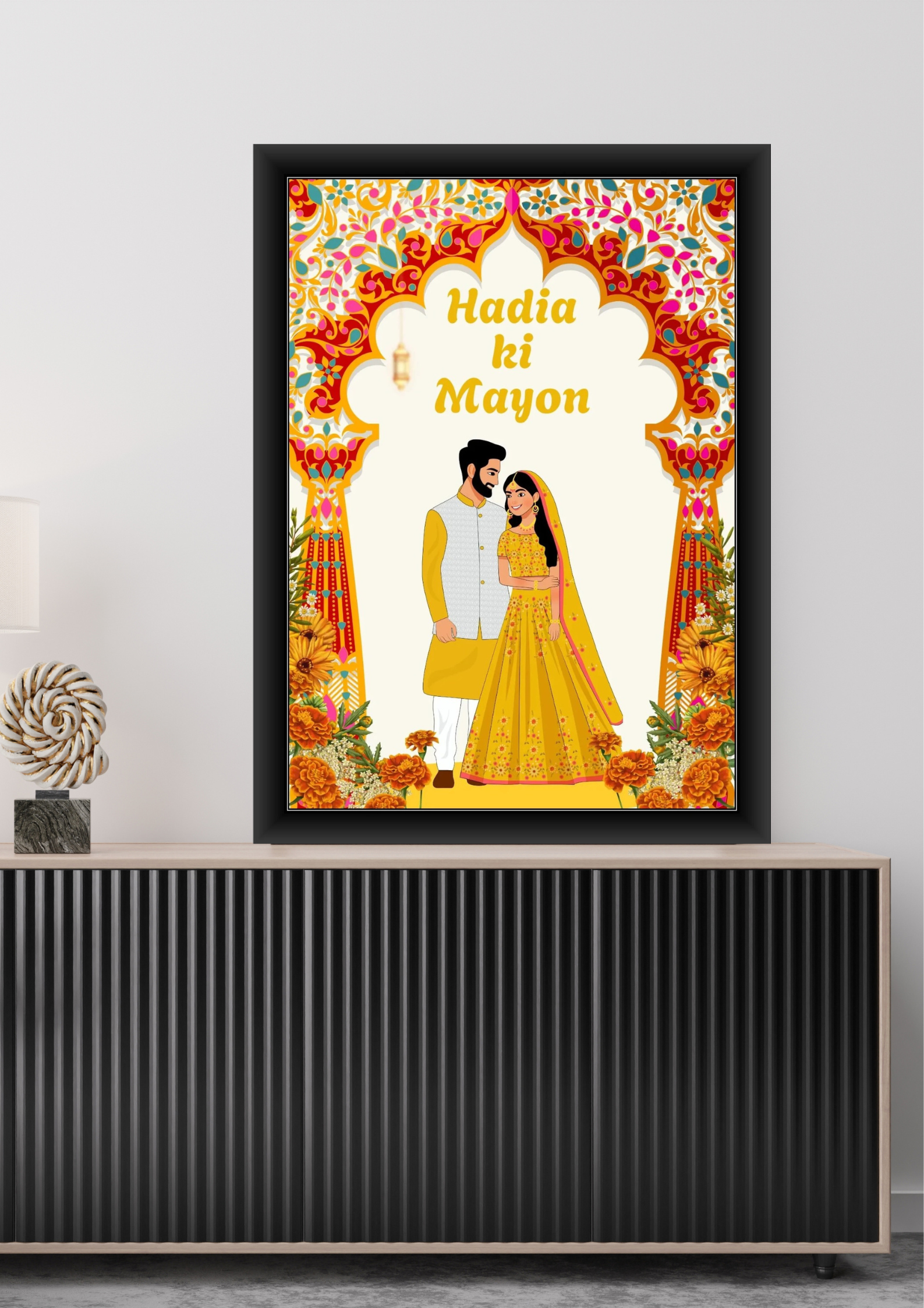 Customized Mayon frame for couple