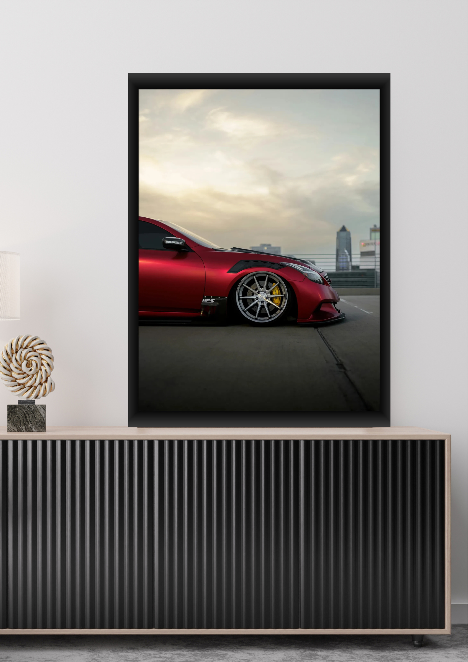 Red Supra Sports Car Poster Wall Art
