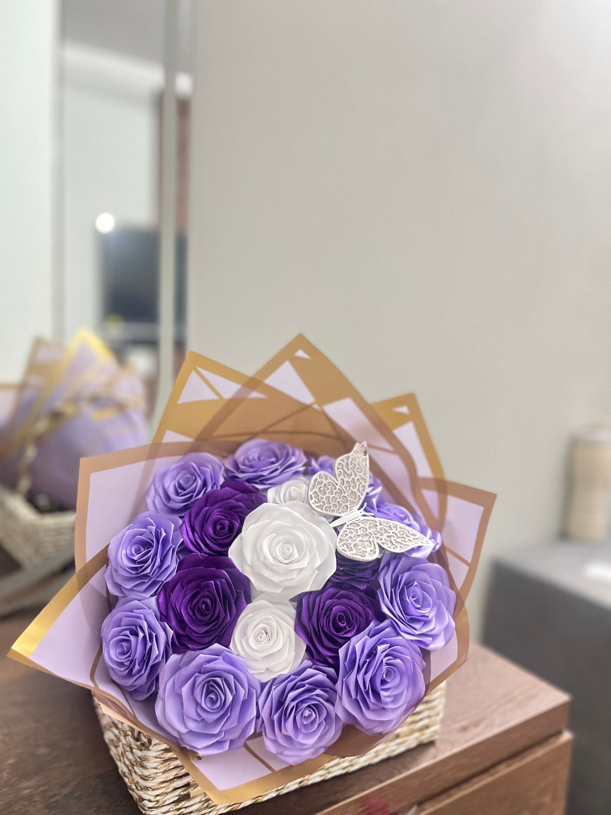 Forever Blooming Ribbon Flower 🌸 Bouquet – Handmade, Elegant & Eco-Friendly