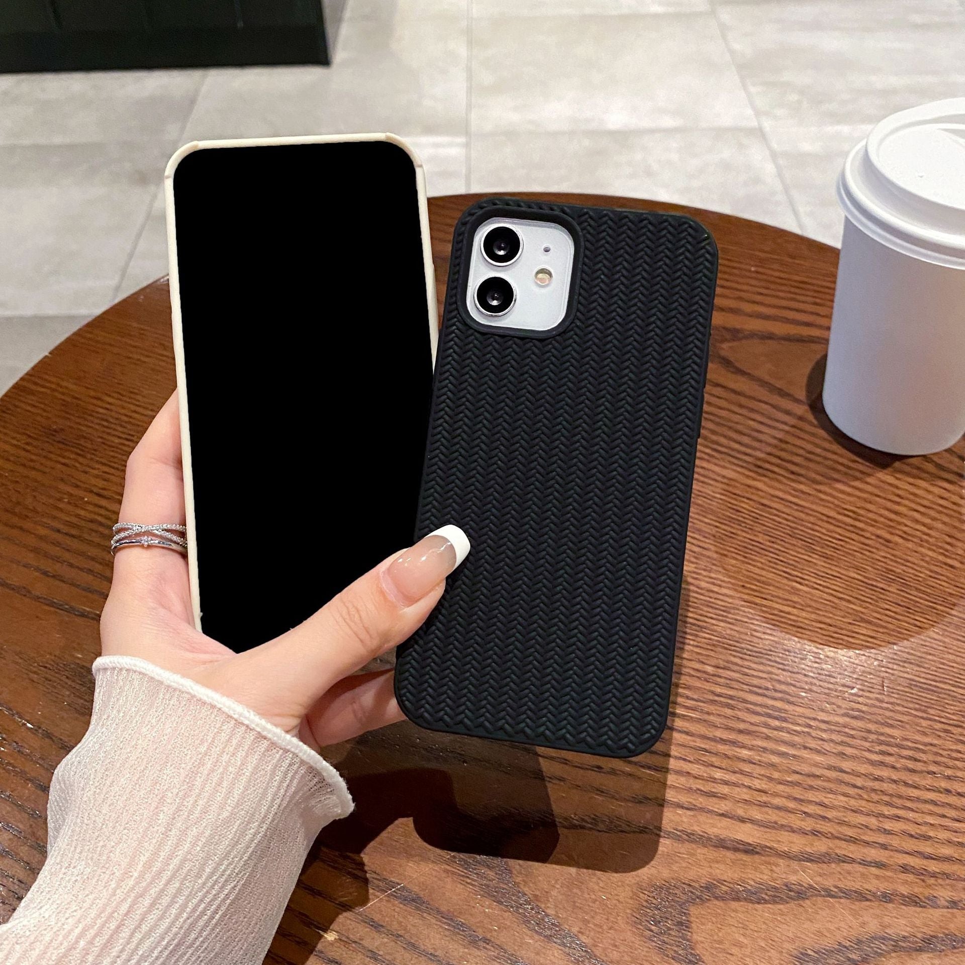 Woven Case Wool Texture For Apple IPhone Series