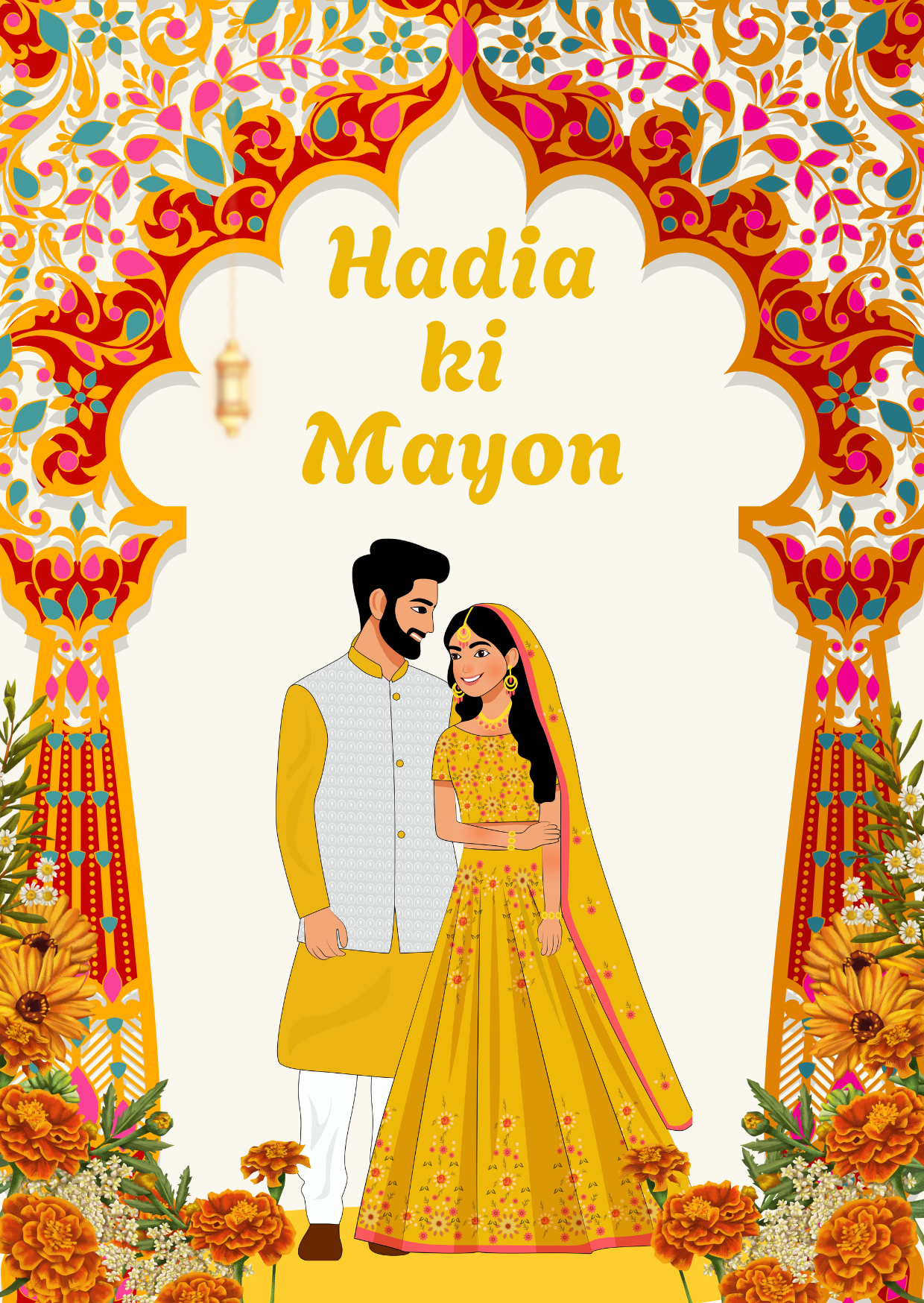 Customized Mayon frame for couple