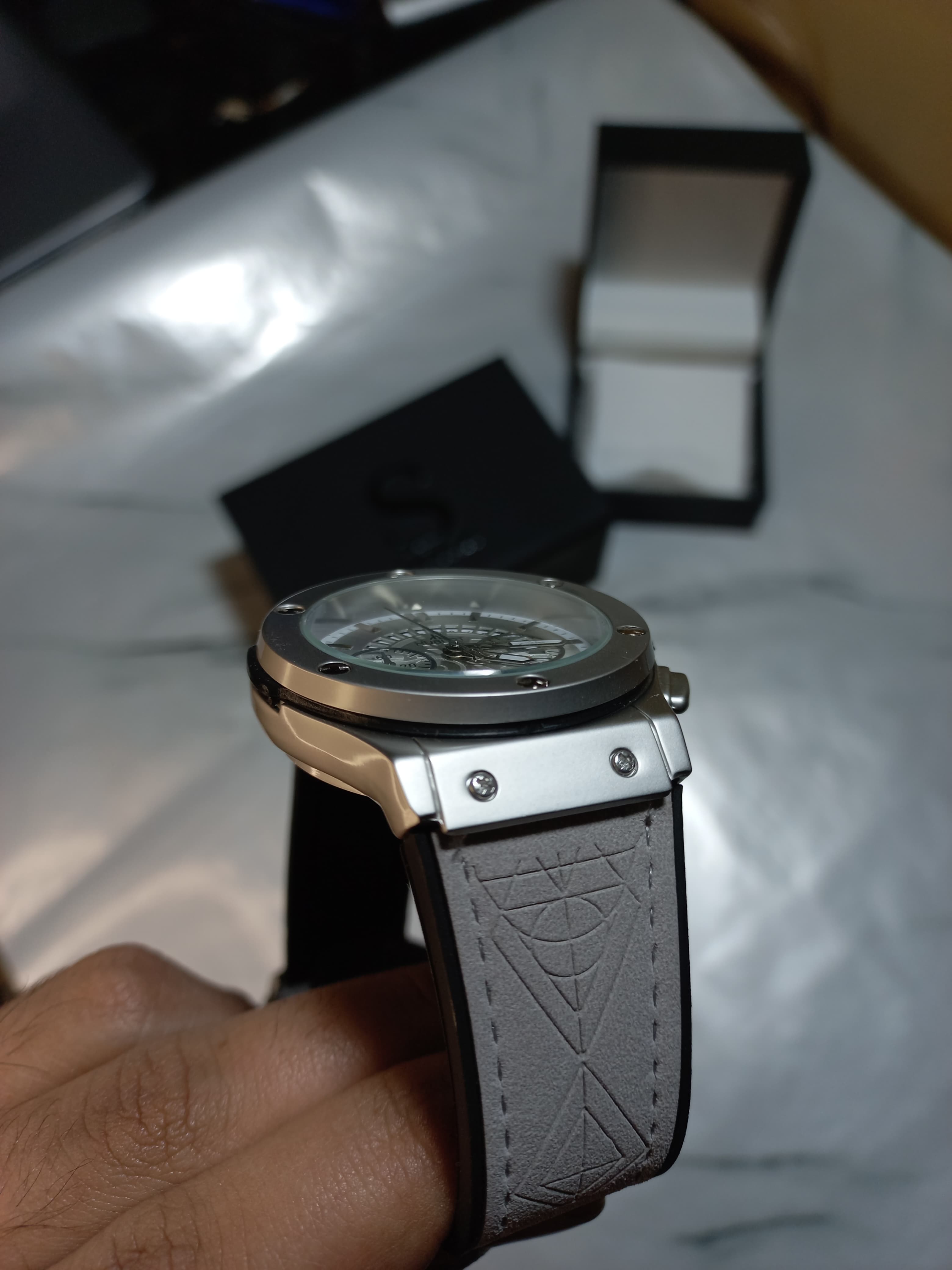 Hublot Geneve Classic Fusion Stainless Steel Quartz Watch