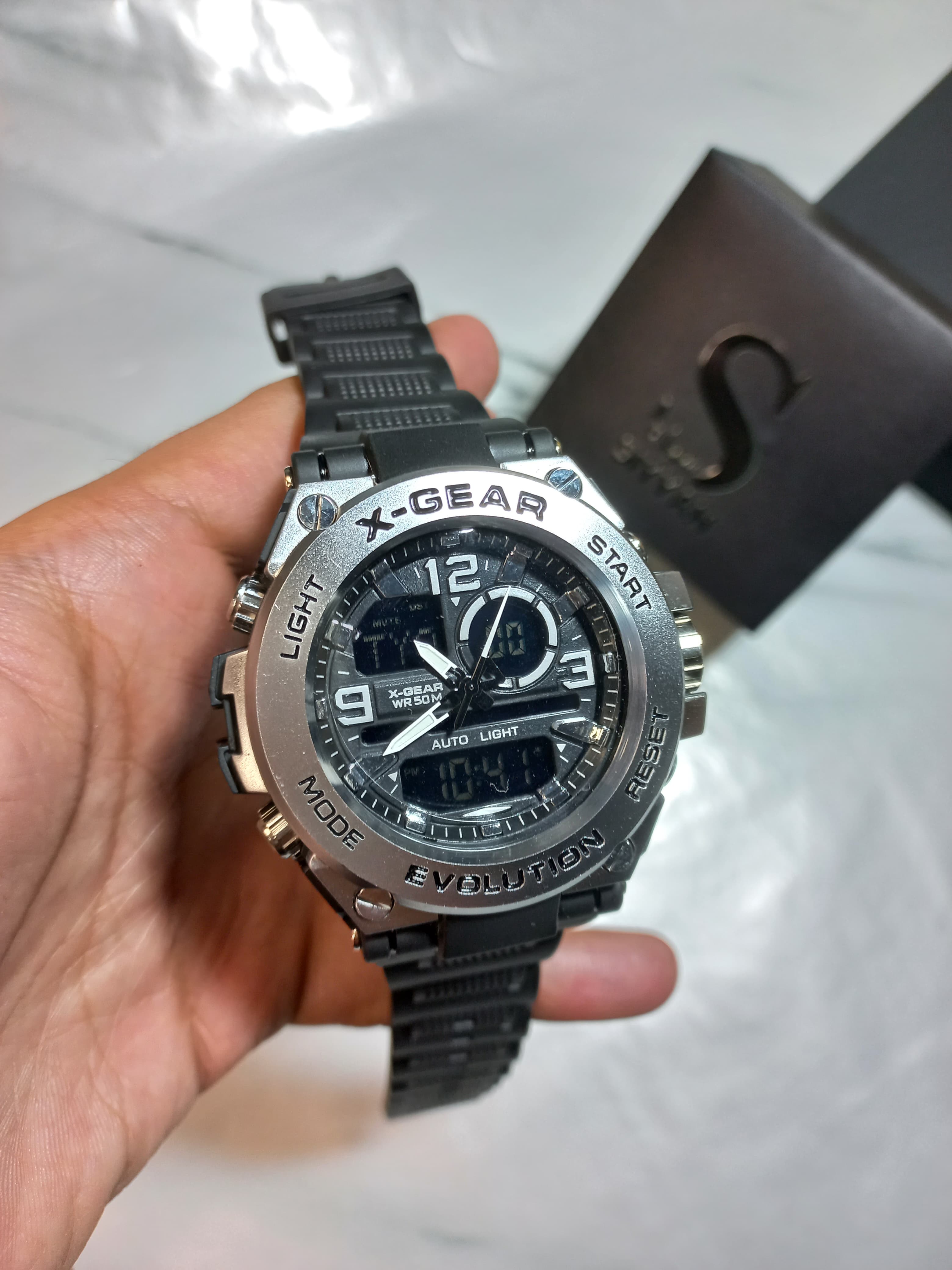 X Gear-985 Dual Time Waterproof Sports Watch For Men