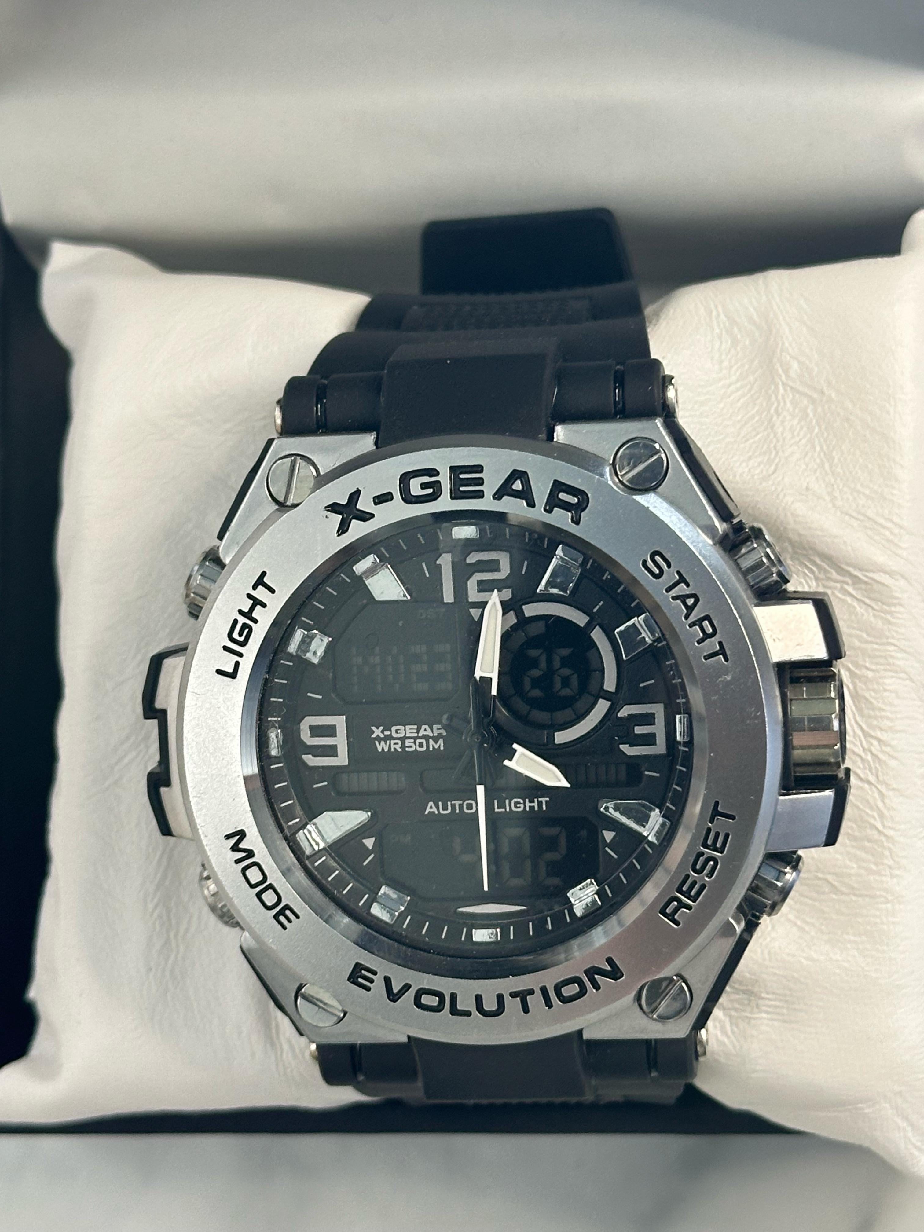 X Gear-985 Dual Time Waterproof Sports Watch For Men
