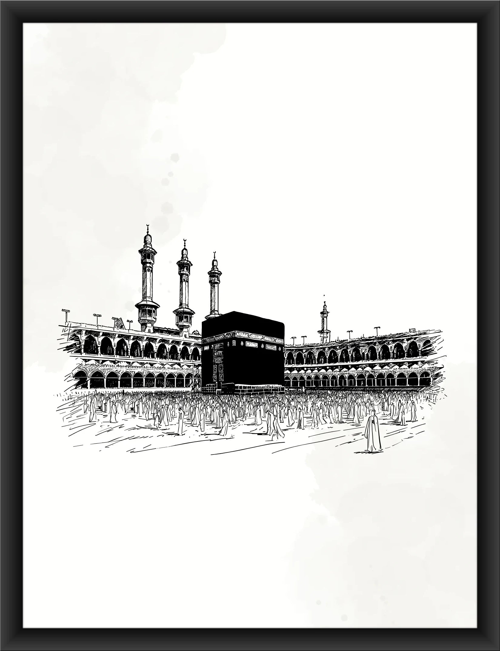 ALLAH, MUHAMMAD (PBUH) & KA'BA ISLAMIC WALL ART